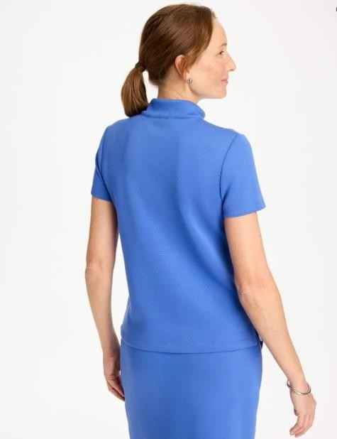 NWT Chico's Zenergy® Soft Pique Piped Pullover