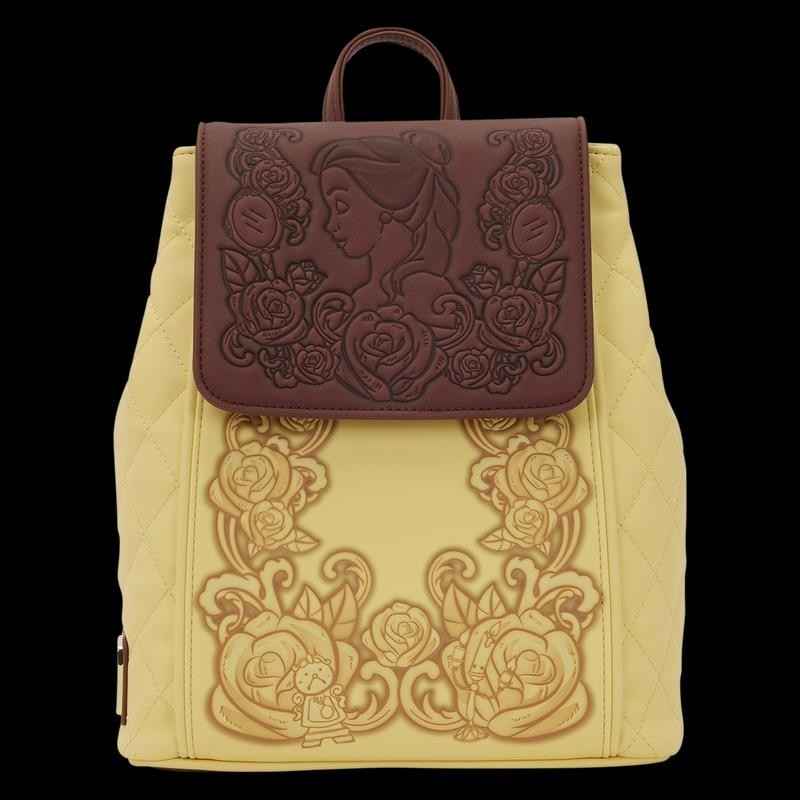 NWT Loungefly Beauty and the Beast Exclusive Princess Belle Quilted Bucket Mini