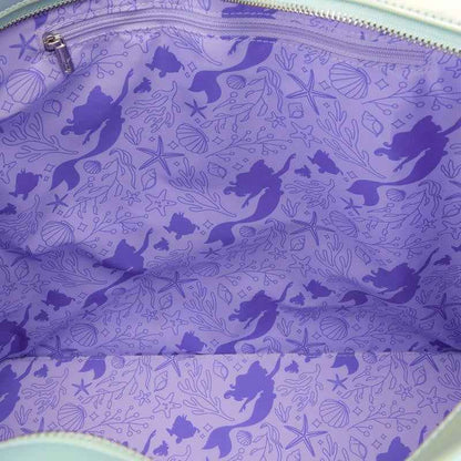 NWT Loungefly The Little Mermaid Ariel, Flounder, & Sebastian Tote Crossbody Bag