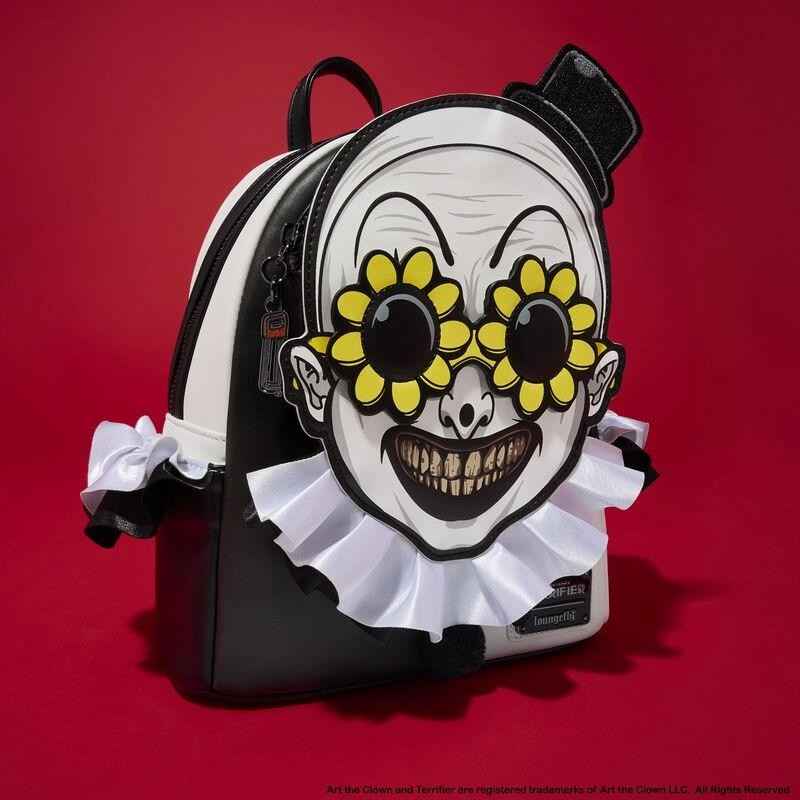 NWT Loungefly Terrifier Exclusive Art the Clown Glow Cosplay Mini Backpack