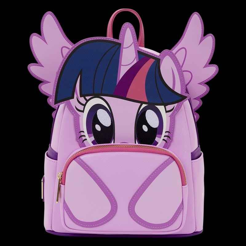 NWT Loungefly My Little Pony Twilight Sparkle Cosplay Glitter Mini Backpack