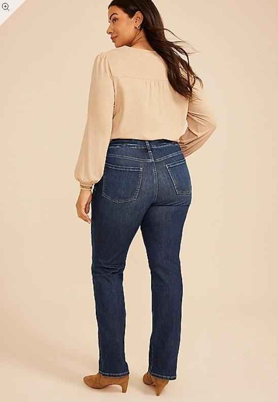 NWT Maurices KanCan™ Plus Size Everflex™ Curvy Mid Rise Dark Slim Boot Jean