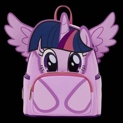 NWT Loungefly My Little Pony Twilight Sparkle Cosplay Glitter Mini Backpack