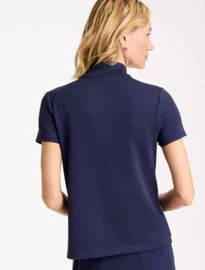 NWT Chico's Zenergy® Soft Pique Piped Pullover