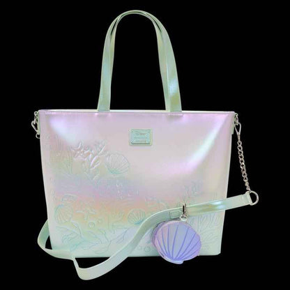 NWT Loungefly The Little Mermaid Ariel, Flounder, & Sebastian Tote Crossbody Bag