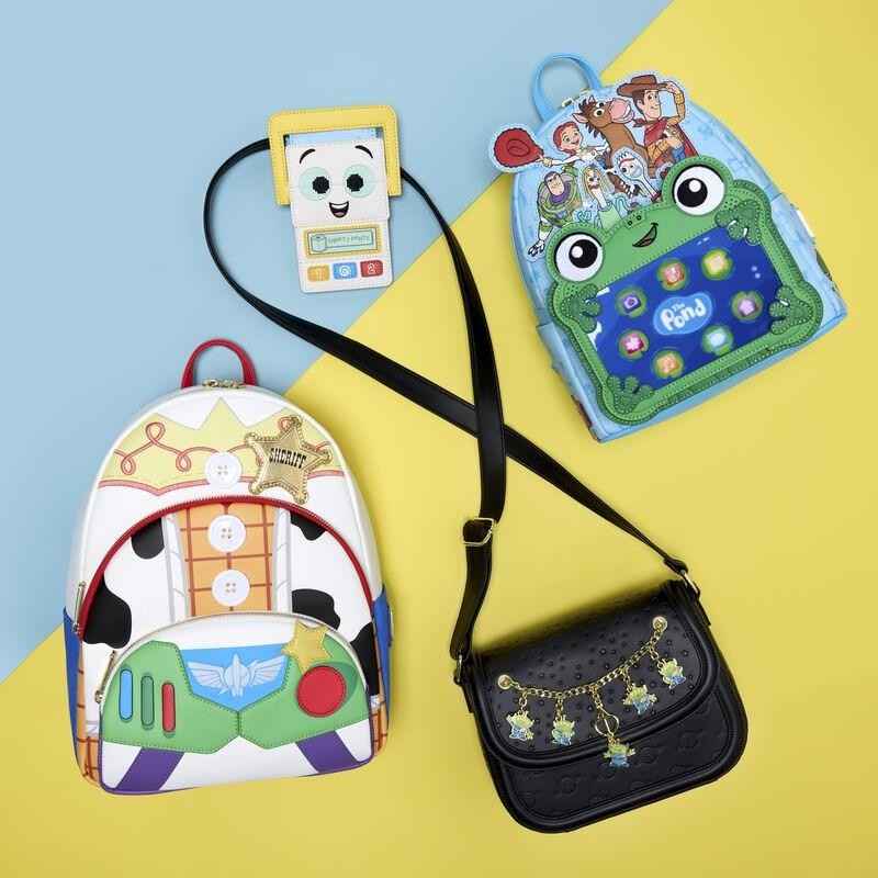 NWT Loungefly Toy Story 5 Triple Pocket Jessie, Woody, & Buzz Mini Backpack