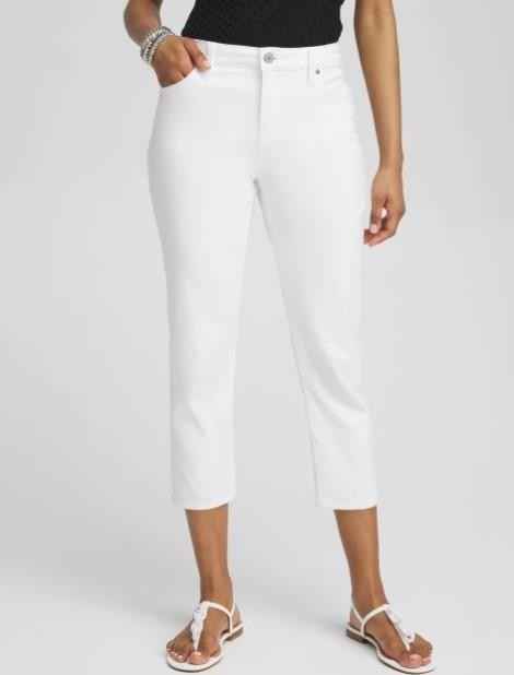NWT Chico's No Stain Girlfriend Cropped Jeans