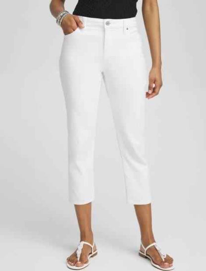 NWT Chico's No Stain Girlfriend Cropped Jeans