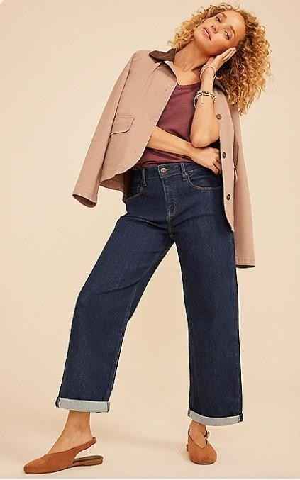 NWT Maurices Risen® High Rise Rolled Hem Slouchy Boyfriend Ankle Jean