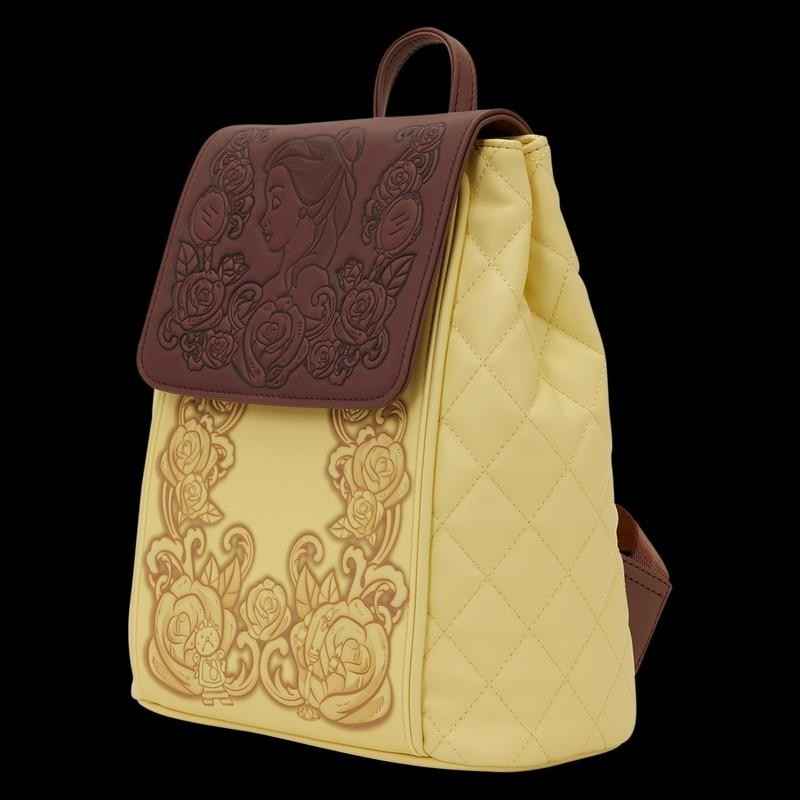 NWT Loungefly Beauty and the Beast Exclusive Princess Belle Quilted Bucket Mini