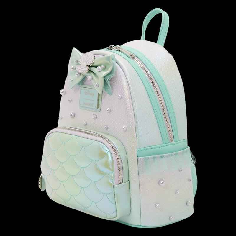 NWT Loungefly The Little Mermaid Iridescent Pearl Mini Backpack