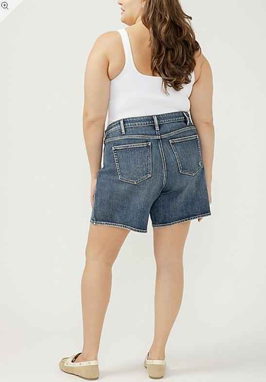 NWT Maurices KanCan™ Plus Size Silver Jeans Co.® Suki Curvy Mid Rise 7in Long