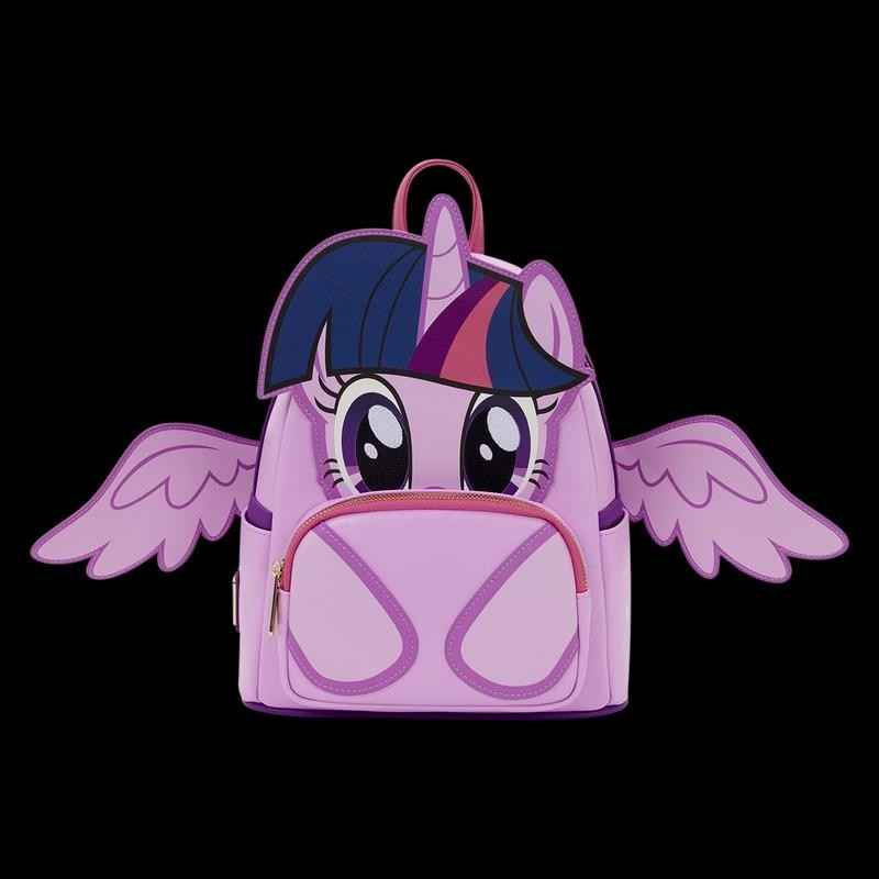 NWT Loungefly My Little Pony Twilight Sparkle Cosplay Glitter Mini Backpack