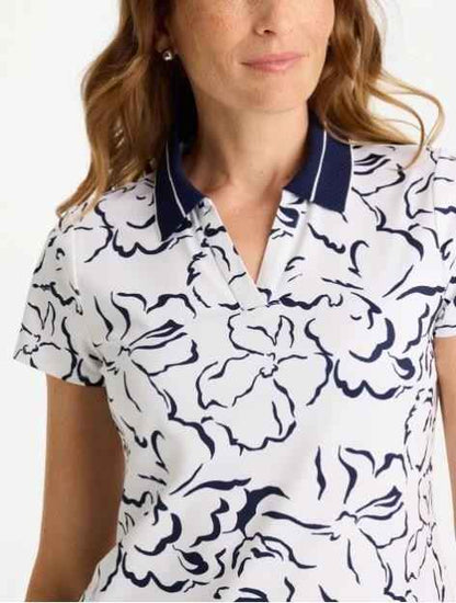 NWT Chico's Zenergy® UPF Mesh Collar Polo Top