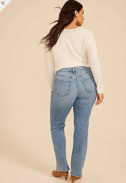 NWT Maurices KanCan™ Plus Size Everflex™ Light Mid Rise Slim Boot Jean