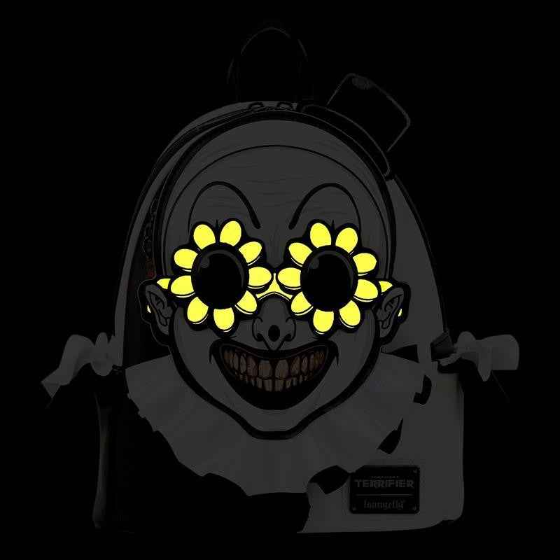 NWT Loungefly Terrifier Exclusive Art the Clown Glow Cosplay Mini Backpack