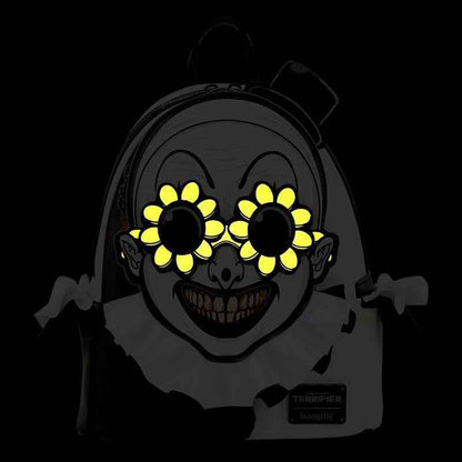 NWT Loungefly Terrifier Exclusive Art the Clown Glow Cosplay Mini Backpack