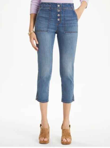 NWT Chico's Pull-On 22" Capri Jeans