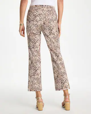 NWT Chico's Brigitte™ Animal Print Crop Flare Pants