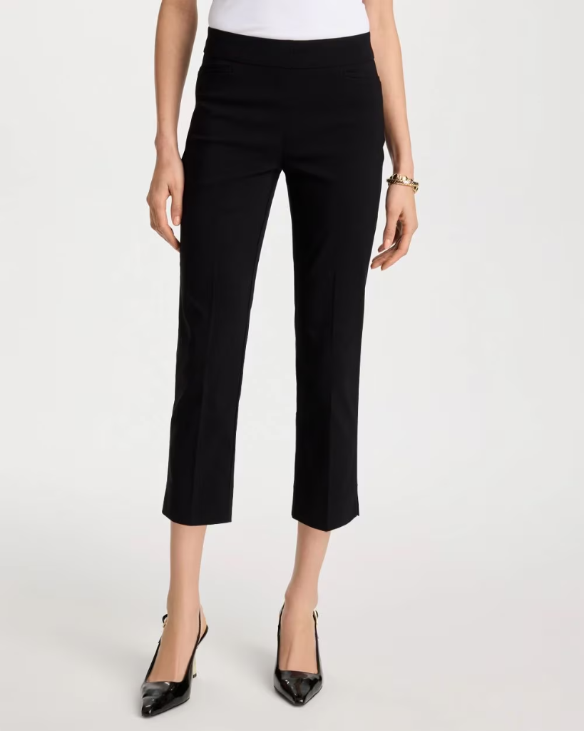 NWT Chico's Brigitte™ Slim Pull-On Crop Pant