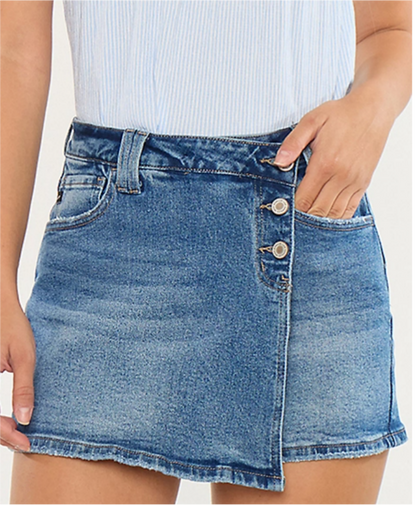 NWT Maurices KanCan™ Dark High Rise Crossover Waist Skort