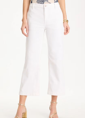 NWT Chico's Straight Crop White Trouser Jeans
