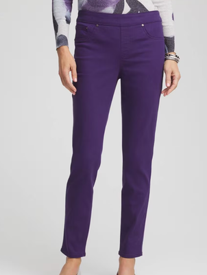 NWT Chico's Modern Pull-On Ankle Jeggings Zenergy® French Terry Cropped Pants
