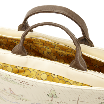 NWT Loungefly Winnie the Pooh Hundred Acre Wood Tote Pin Trader Crossbody Bag - Bestdeal999