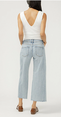 NWT maurices Silver Jeans Co.® Suki Curvy Mid Rise Cropped Wide Leg Jean - Bestdeal999