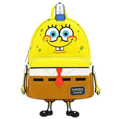 NWT Loungefly SpongeBob Squarepants 20th Anniversary Cosplay Mini Backpack - Bestdeal999