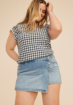 NWT Maurices Plus Size KanCan™ Mid Rise Skort