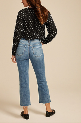 NWT Maurices Flying Monkey™ High Rise Acid Raw Hem Ankle Bootcut
