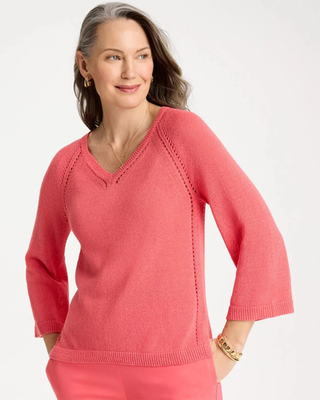NWT Chico's Cotton-Blend Pullover Sweater