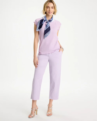 NWT Chico's Relaxed Boyfriend Chino Crop Pants