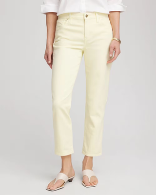 NWT Chico's Girlfriend Slim Cropped Jeans