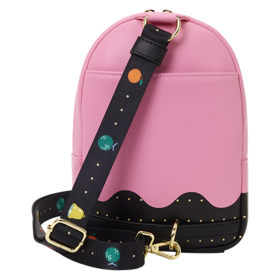 NWT Loungefly PAC-MAN Pinky Ghost Glow Sling Crossbody Bag - Bestdeal999