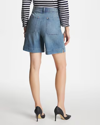 NWT Chico's Denim Trouser Shorts