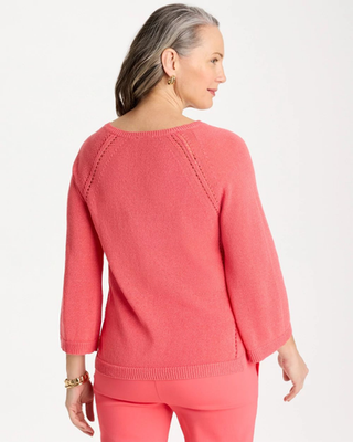 NWT Chico's Cotton-Blend Pullover Sweater