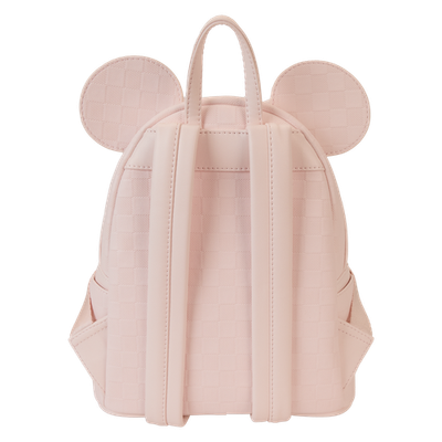 NWT Loungefly Minnie Mouse Checkered Texture Mini Backpack - Bestdeal999