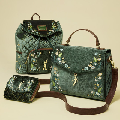 NWT Loungefly Peter Pan Exclusive Quilted Texture Mini Backpack