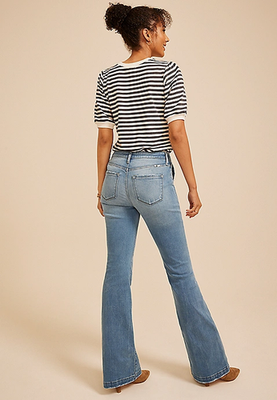 NWT Maurices KanCan™ High Rise Trouser Pocket Flare Jean