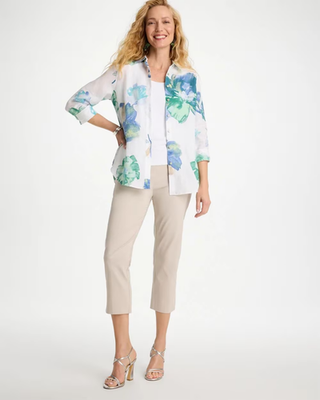 NWT Chico's Brigitte™ Slim Pull-On Crop Pant