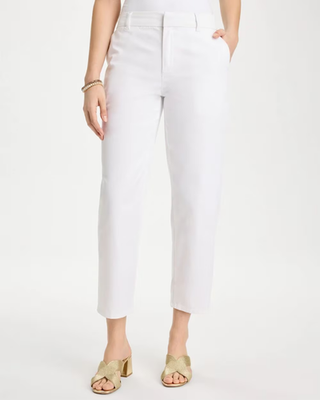 NWT Chico's Relaxed Boyfriend Chino Crop Pants