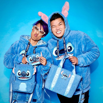 NWT Loungefly Stitch Plush Sherpa Cosplay Mini Backpack