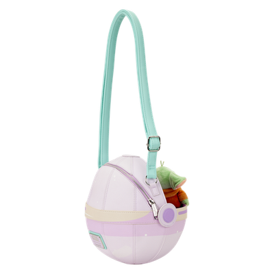 NWT Loungefly The Mandalorian Grogu Figural Pod Plush Crossbody Bag