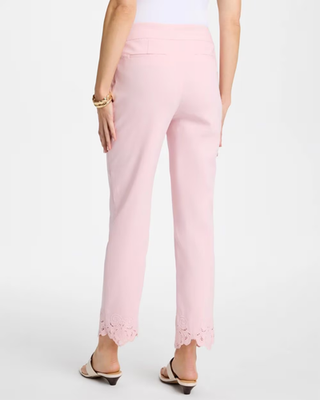 NWT Chico's Embroidered Brigitte™ Slim Crop Pant