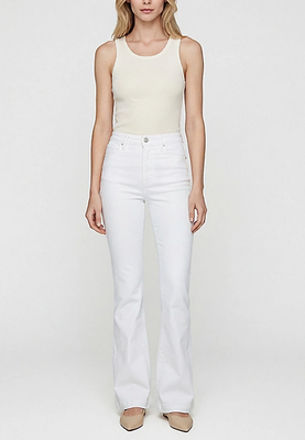 NWT Maurices Silver Jeans Co.® Avery Curvy High Rise White Trouser Jean