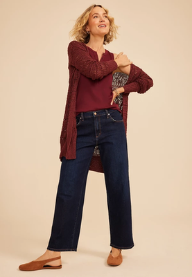 NWT Maurices Silver Jeans Co.® Willow Mid Rise Relaxed Straight Jean