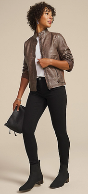 NWT Maurices Faux Leather Biker Jacket - Bestdeal999