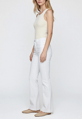 NWT Maurices Silver Jeans Co.® Avery Curvy High Rise White Trouser Jean